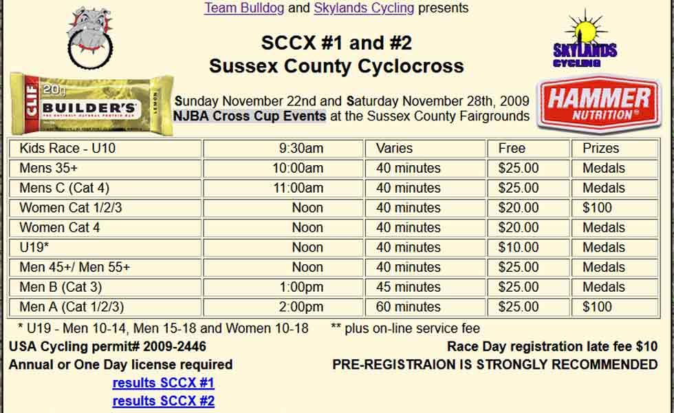 SCCX #1 11/22/09